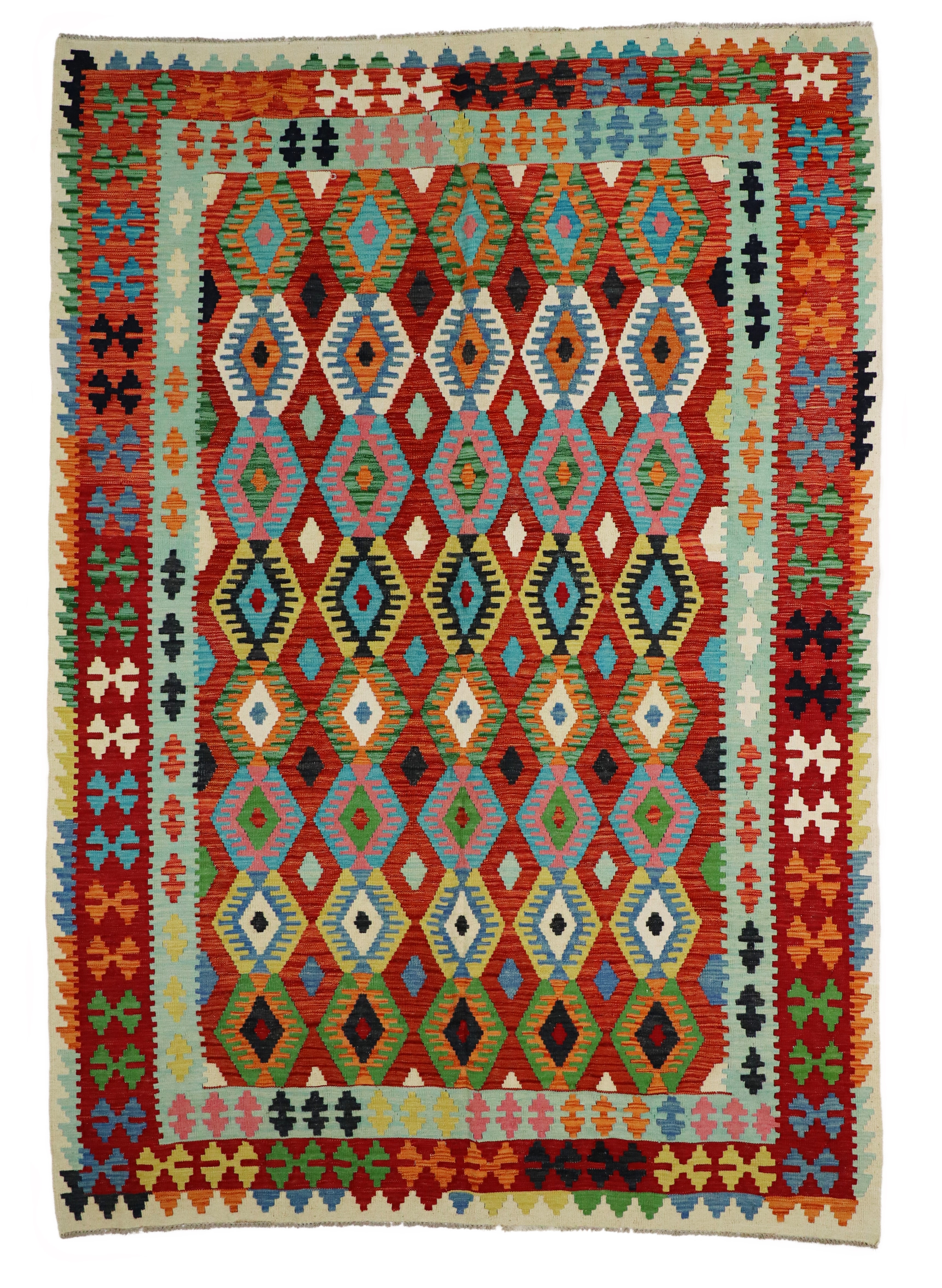 Tappeto Kilim Afghano 295 x 207 cm 