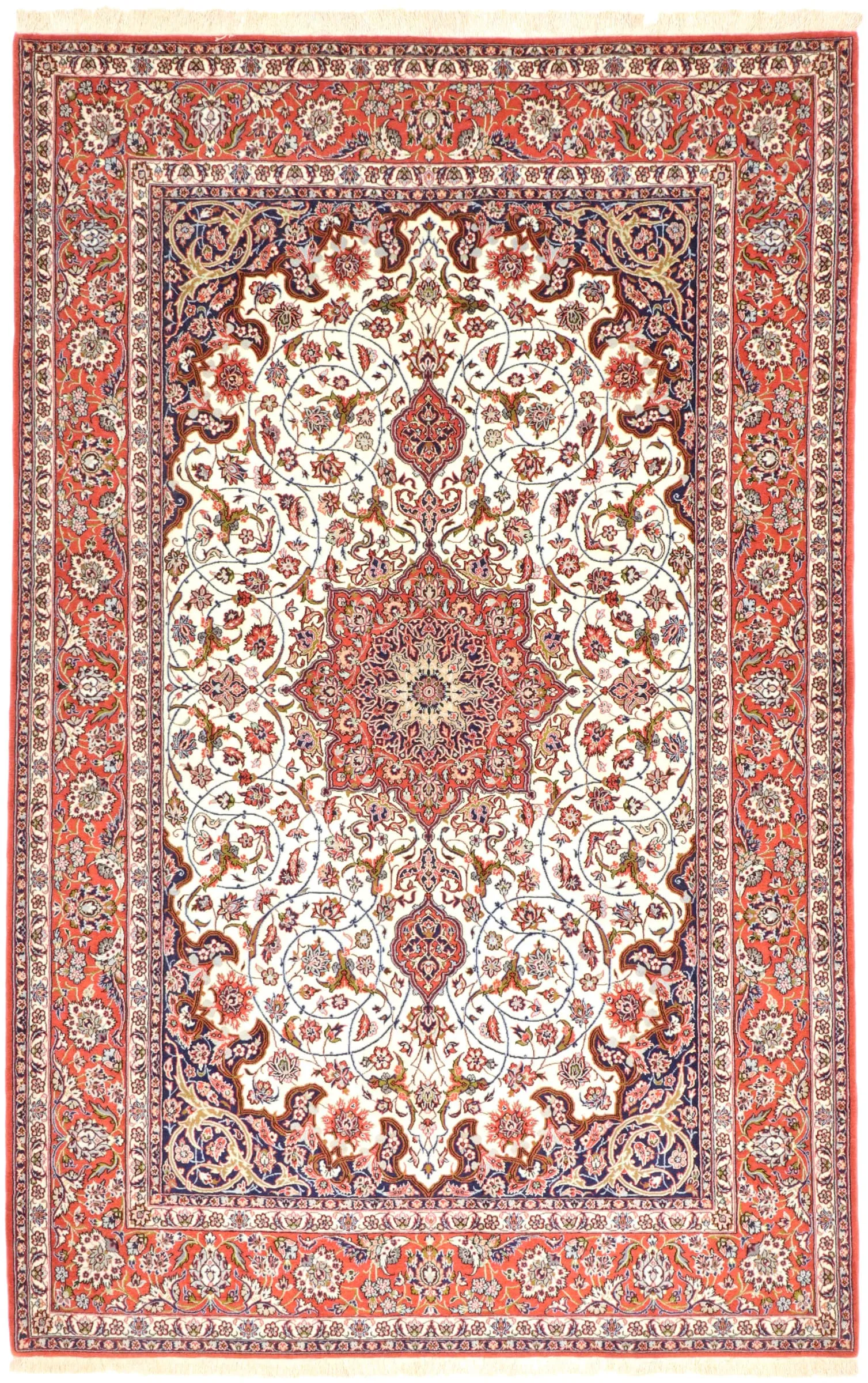 Isfahan Seidenkette 242 x 160 cm     