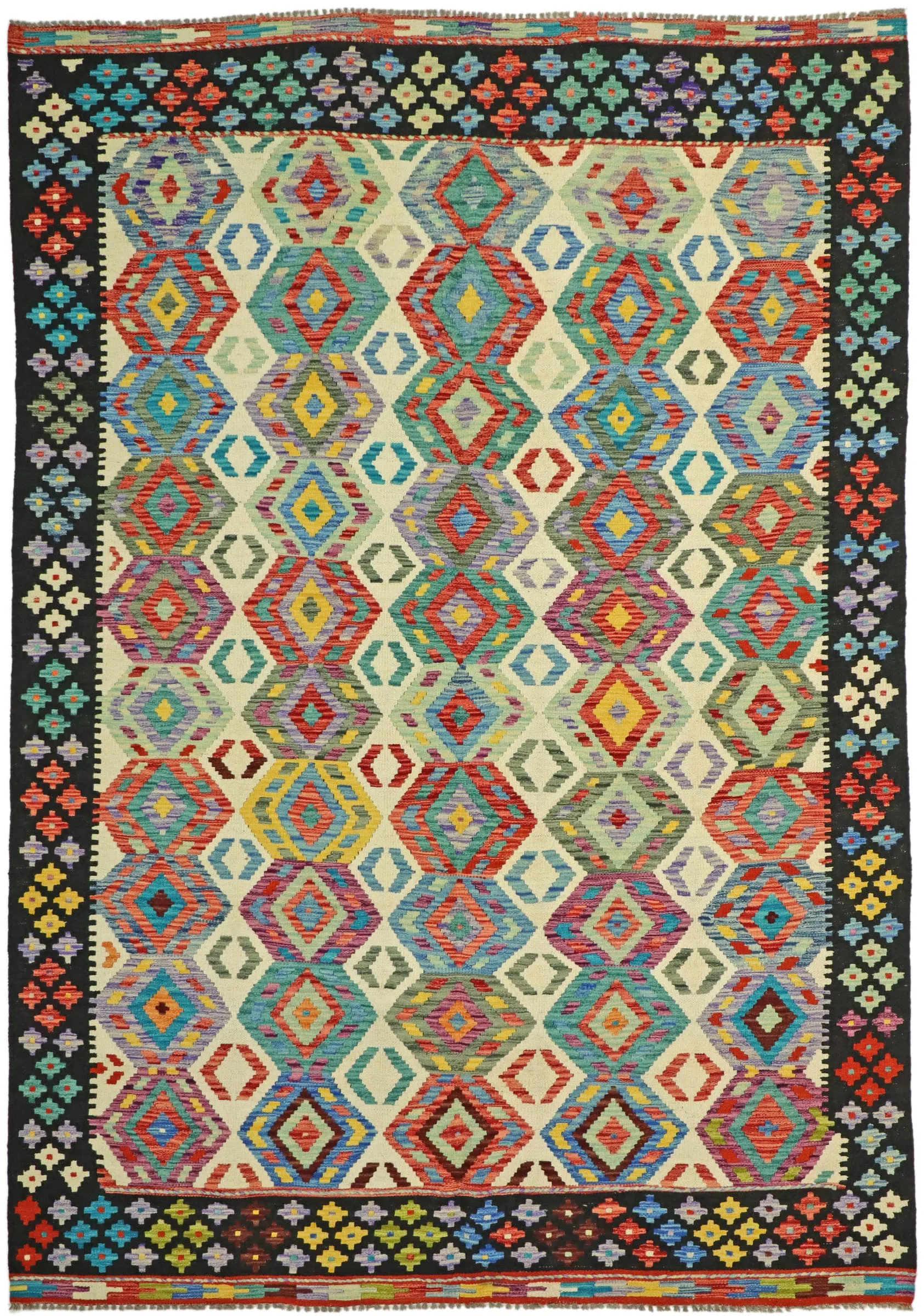 Kelim Afghan Modern 268 x 187 cm   