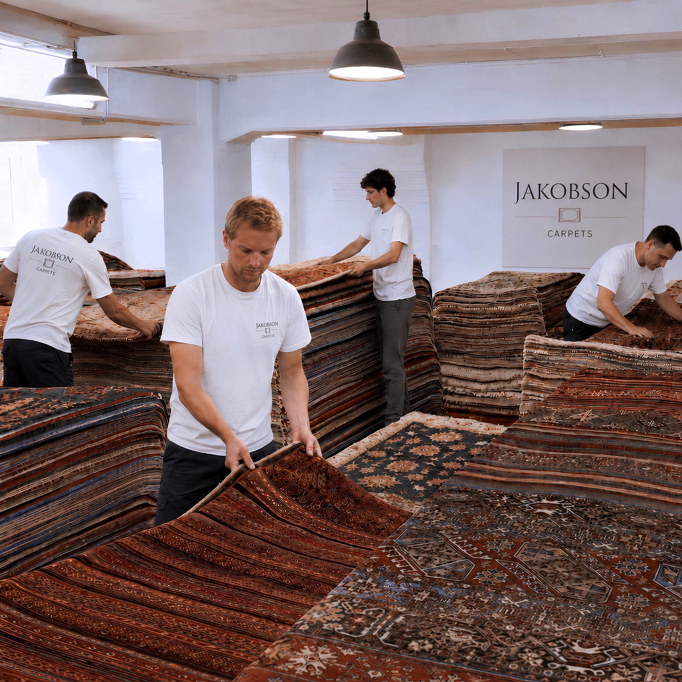 Lager und Versand bei Jakobson Carpets