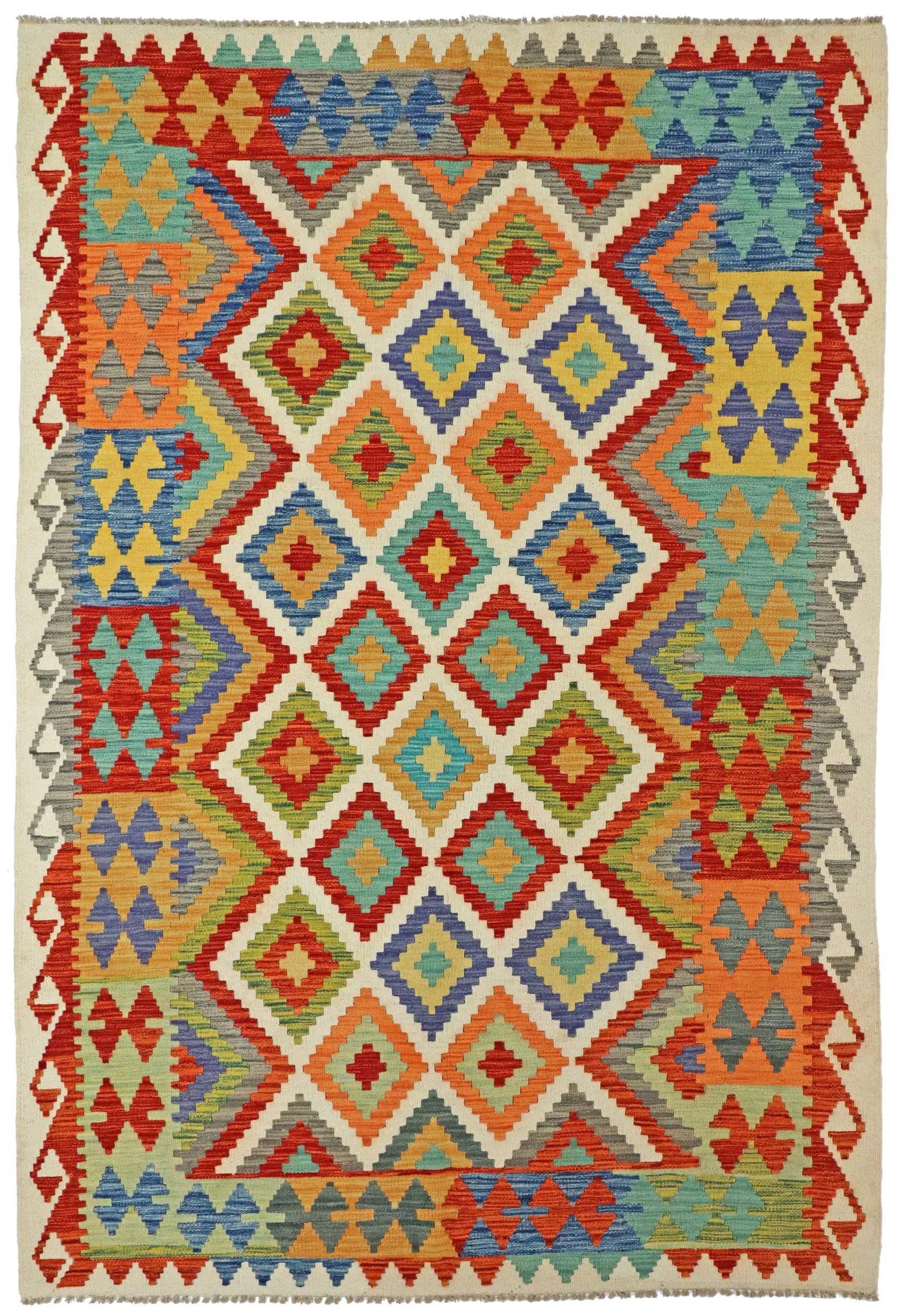 Kelim Afghan Old Tradition 251 x 172 cm   