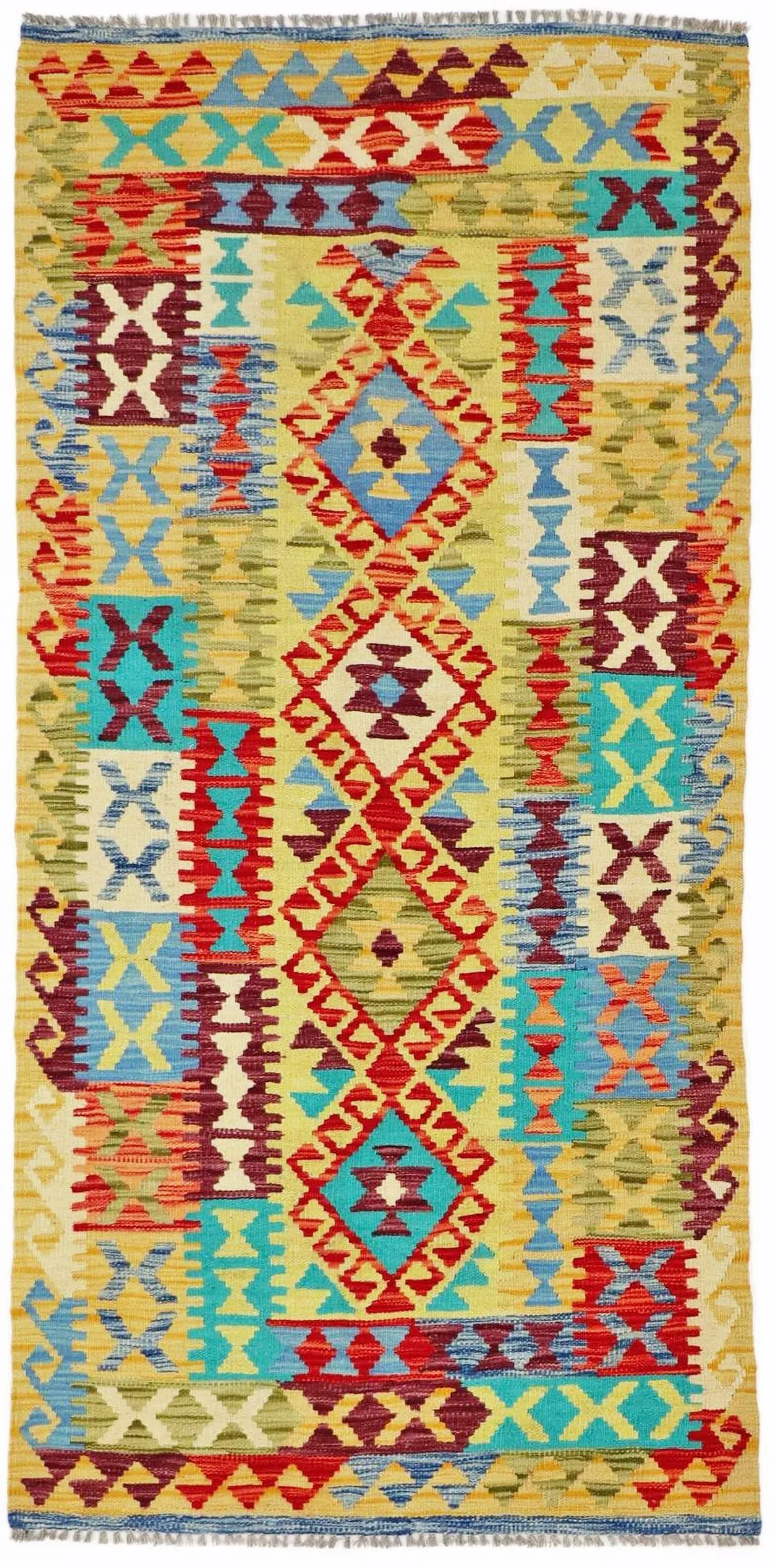 Kelim Afghan Old Tradition 205 x 100 cm