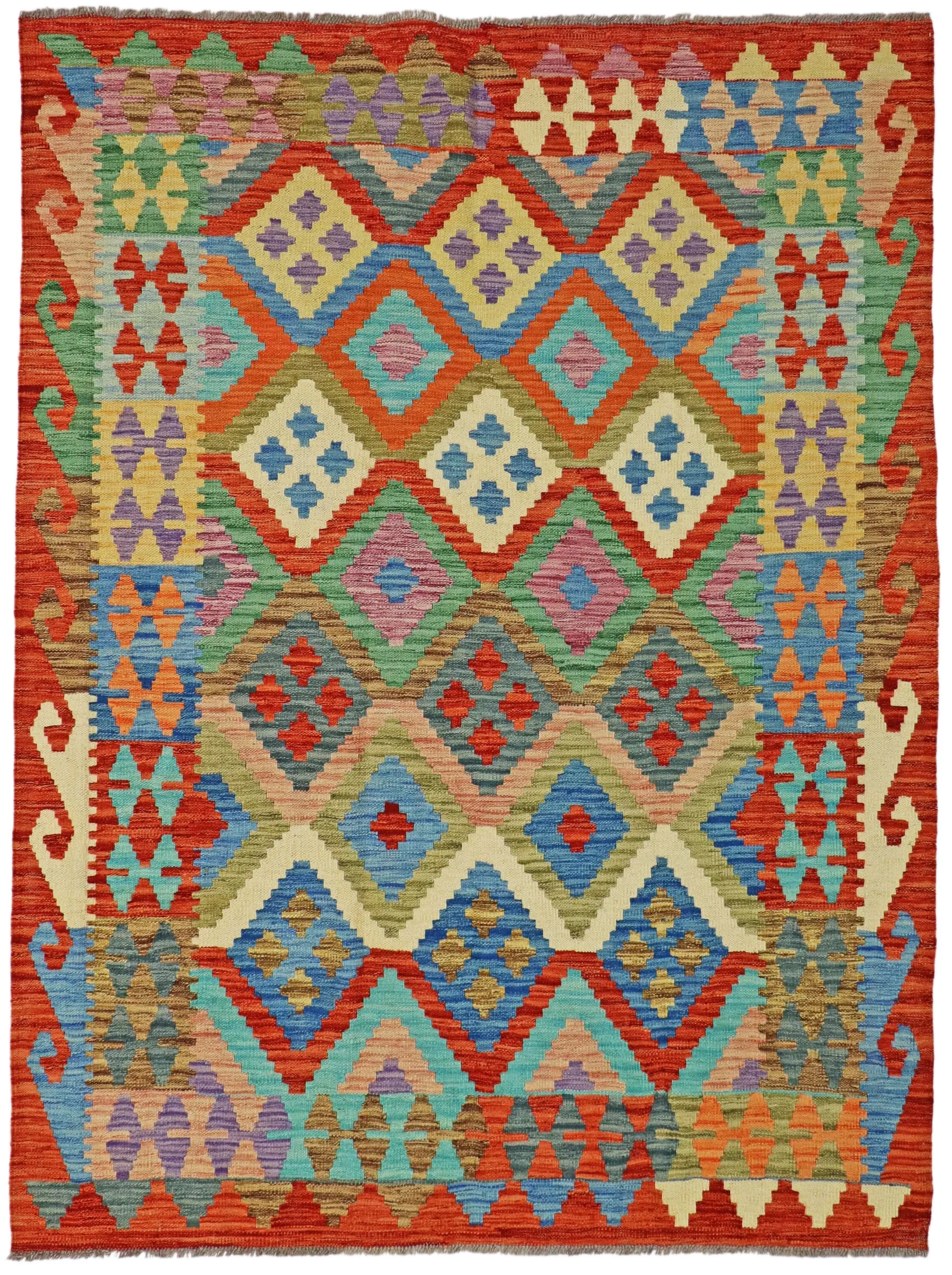 Kelim Afghan Old Tradition 203 x 154 cm 