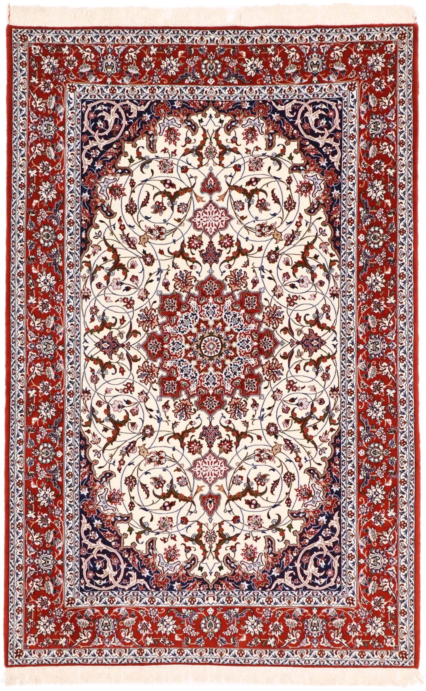 Isfahan Seidenkette 241 x 155 cm    