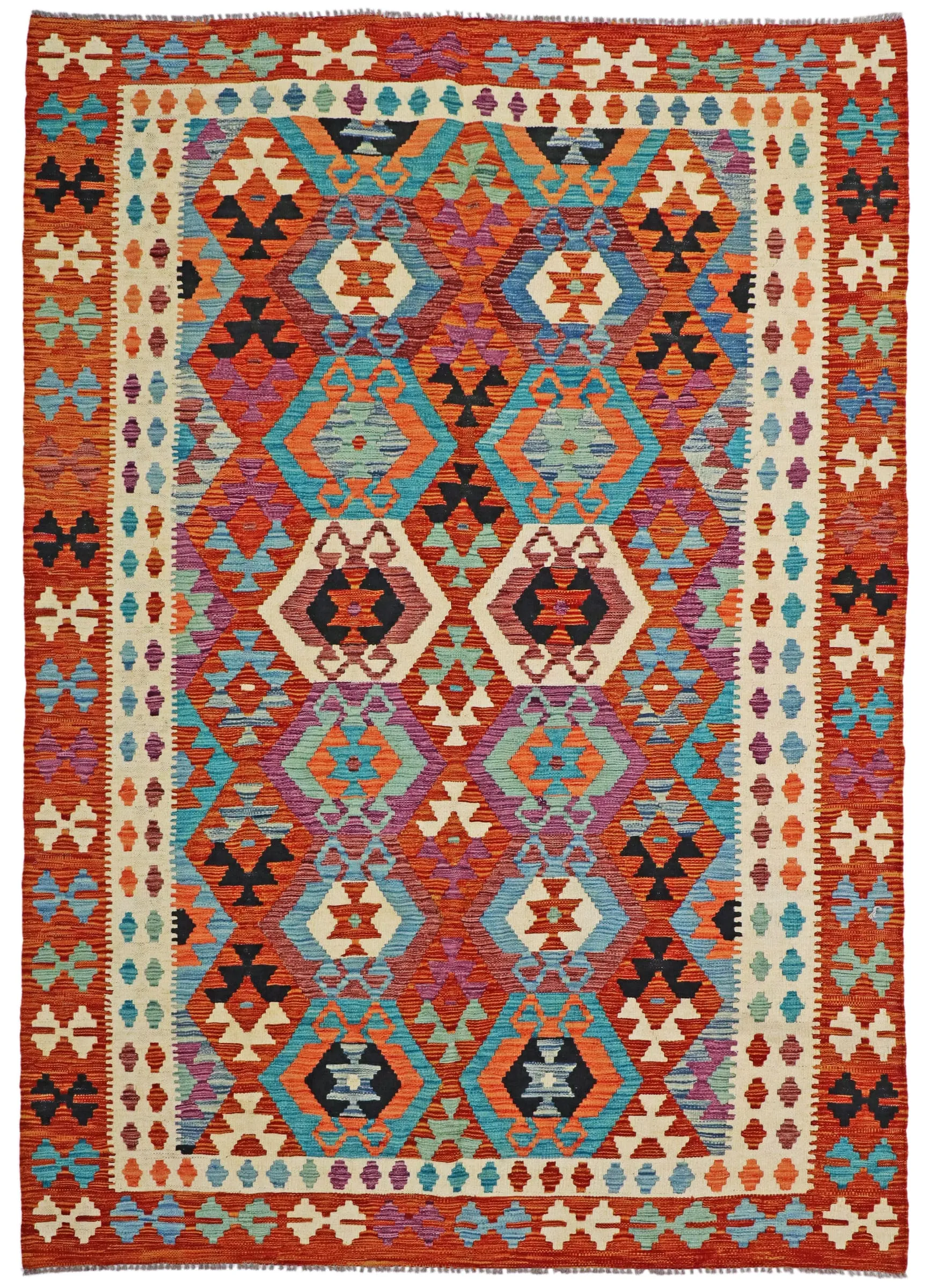 Kelim Afghan Old Tradition 247 x 180 cm     
