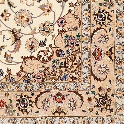 Isfahan Teppich aus feiner persischer Knüpfkunst