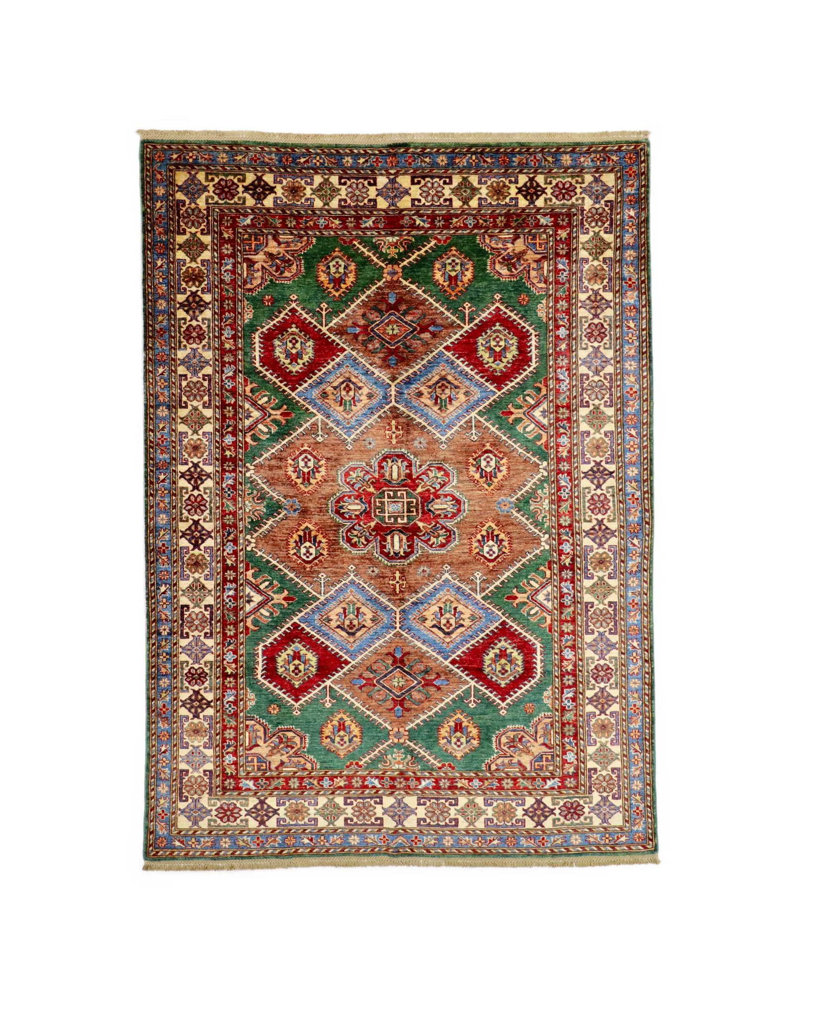 Handgeknüpfter Kazak-Ghazni-Teppich