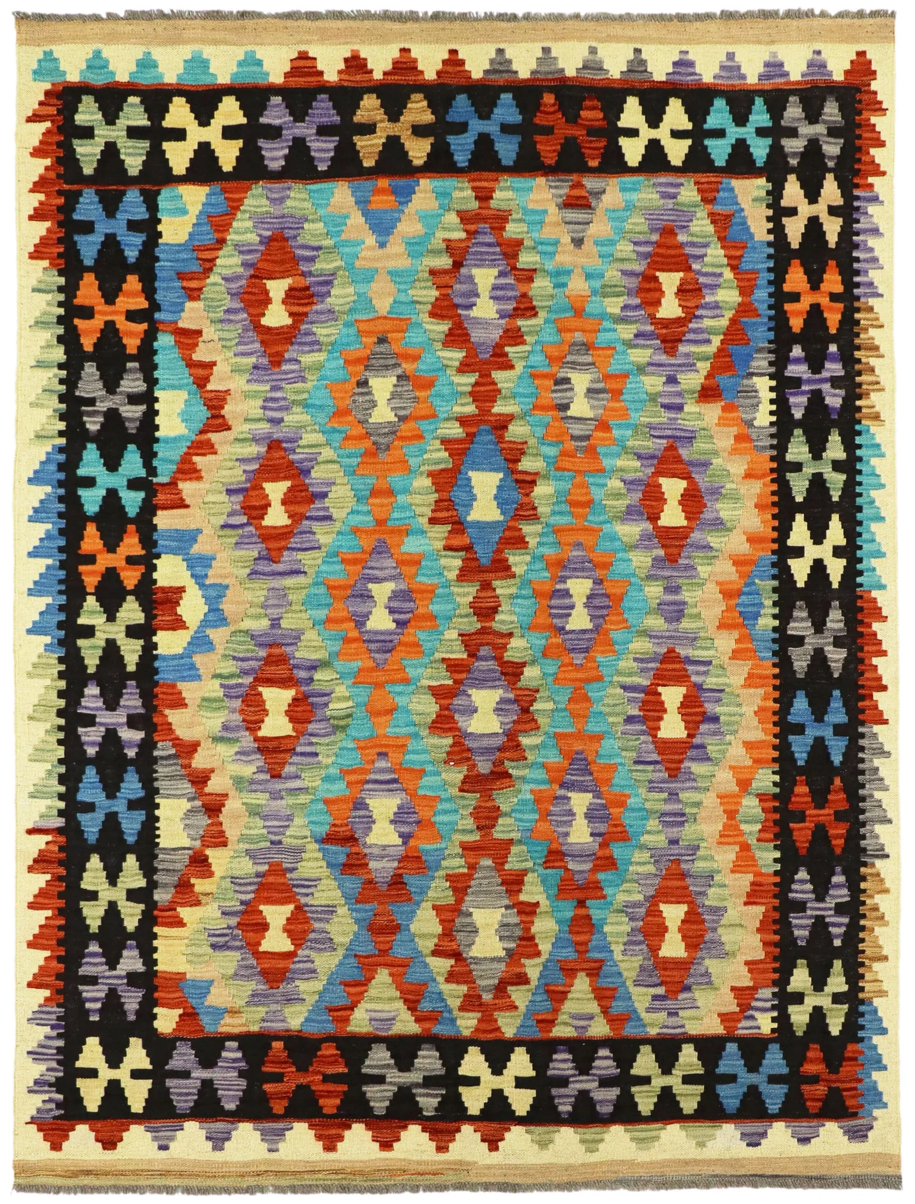 Kelim Afghan Modern 197 x 150 cm   