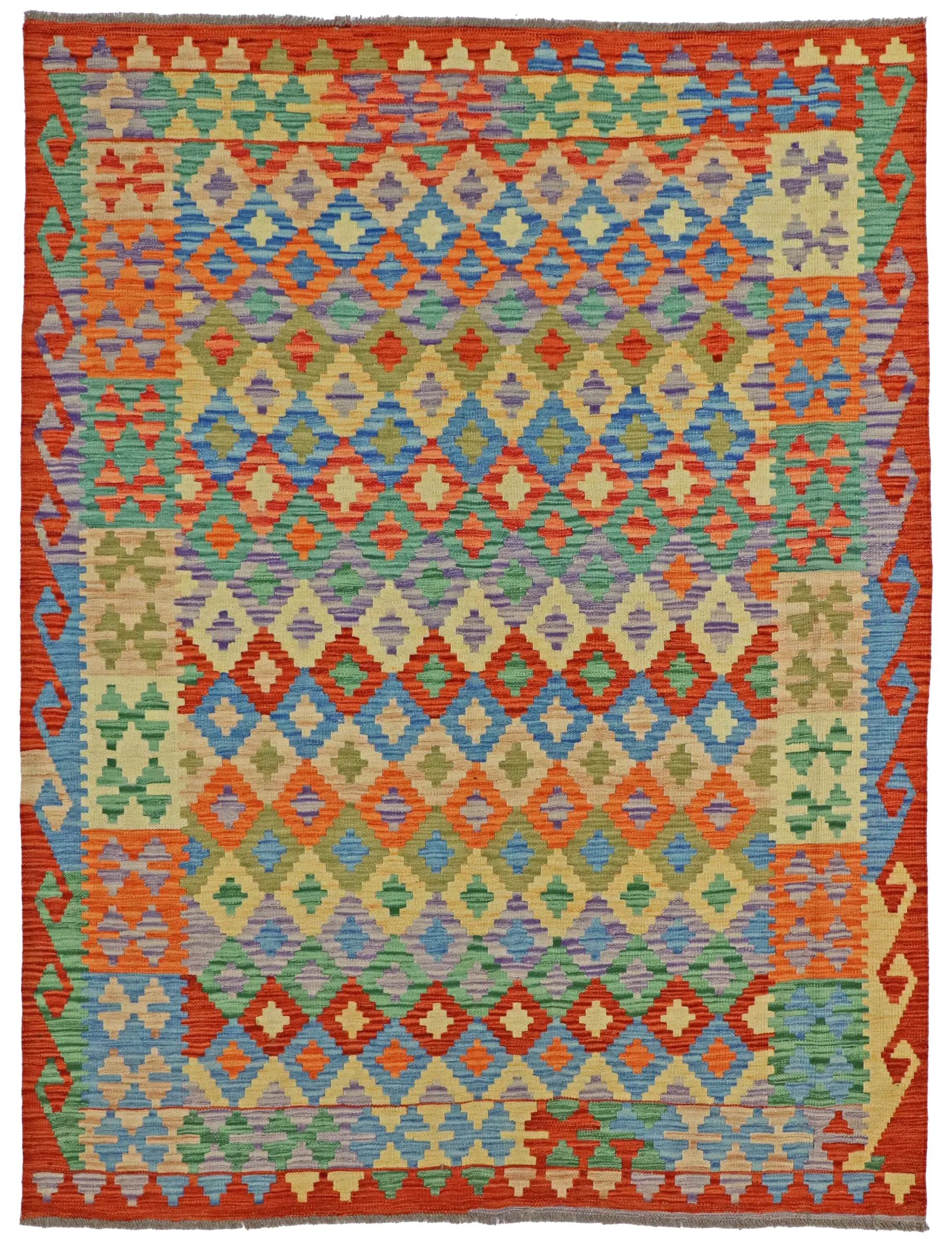 Kelim Afghan Old Tradition 198 x 155 cm   