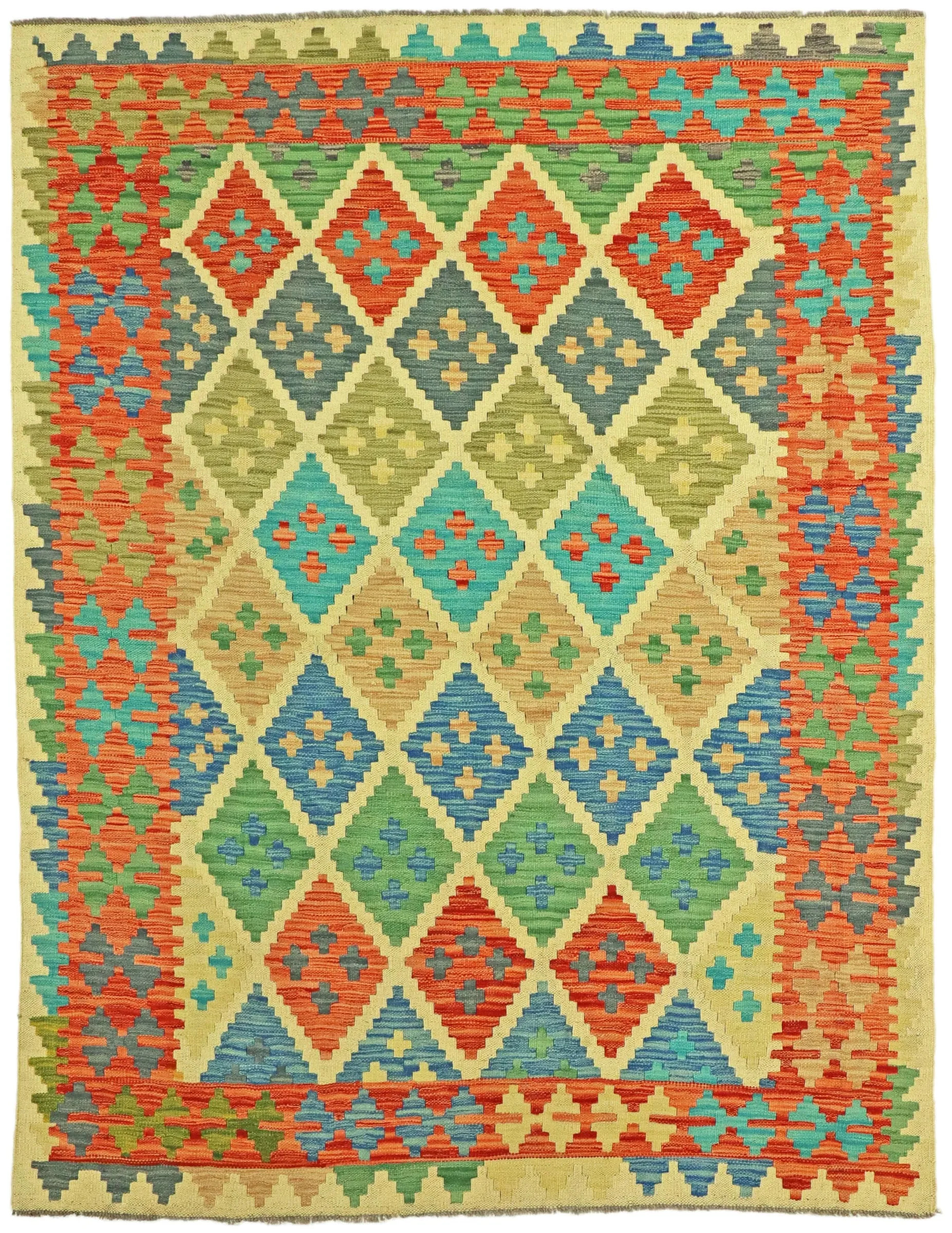 Kelim Afghan Old Tradition 198 x 147 cm   