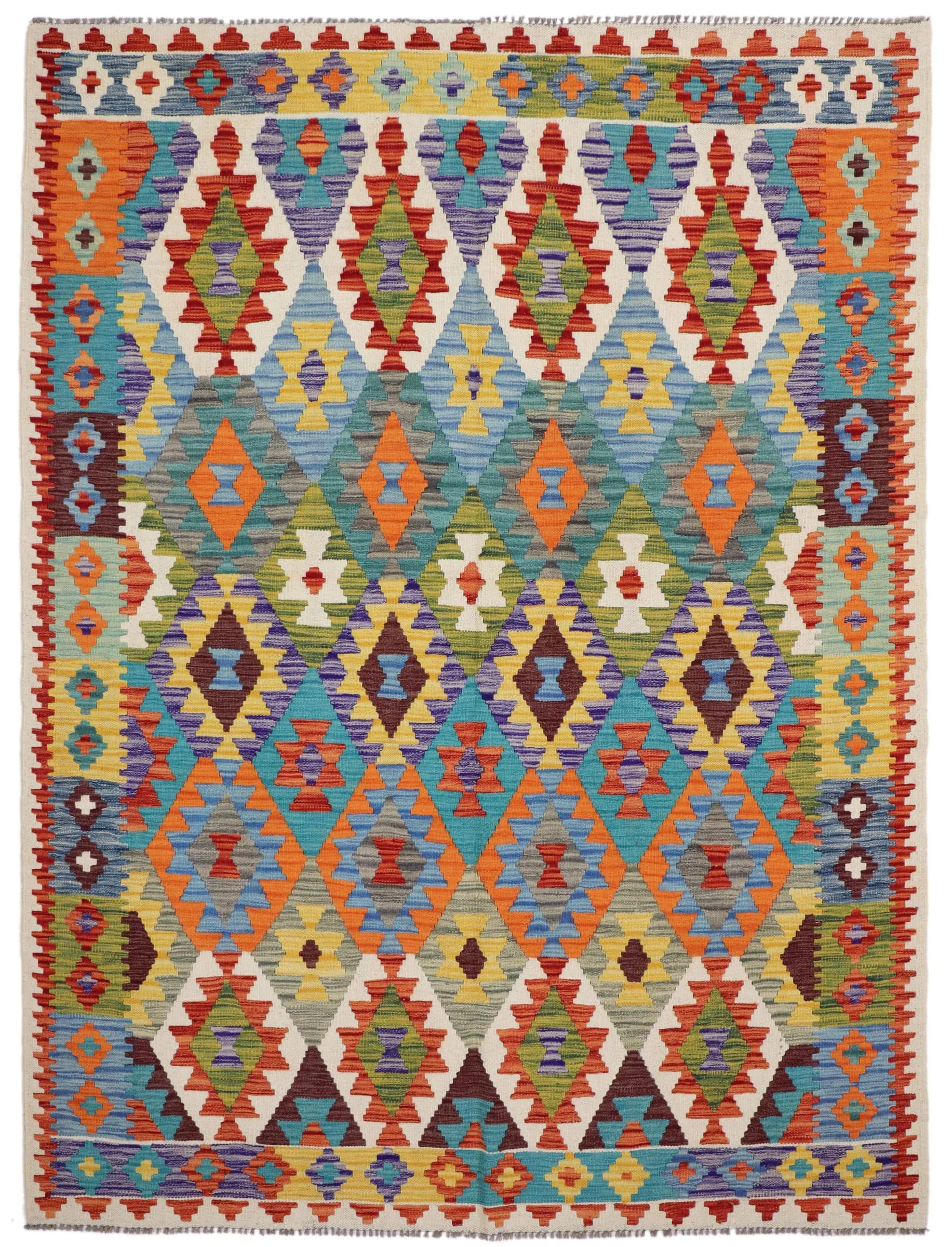 Kelim Afghan Old Tradition 231 x 179 cm   