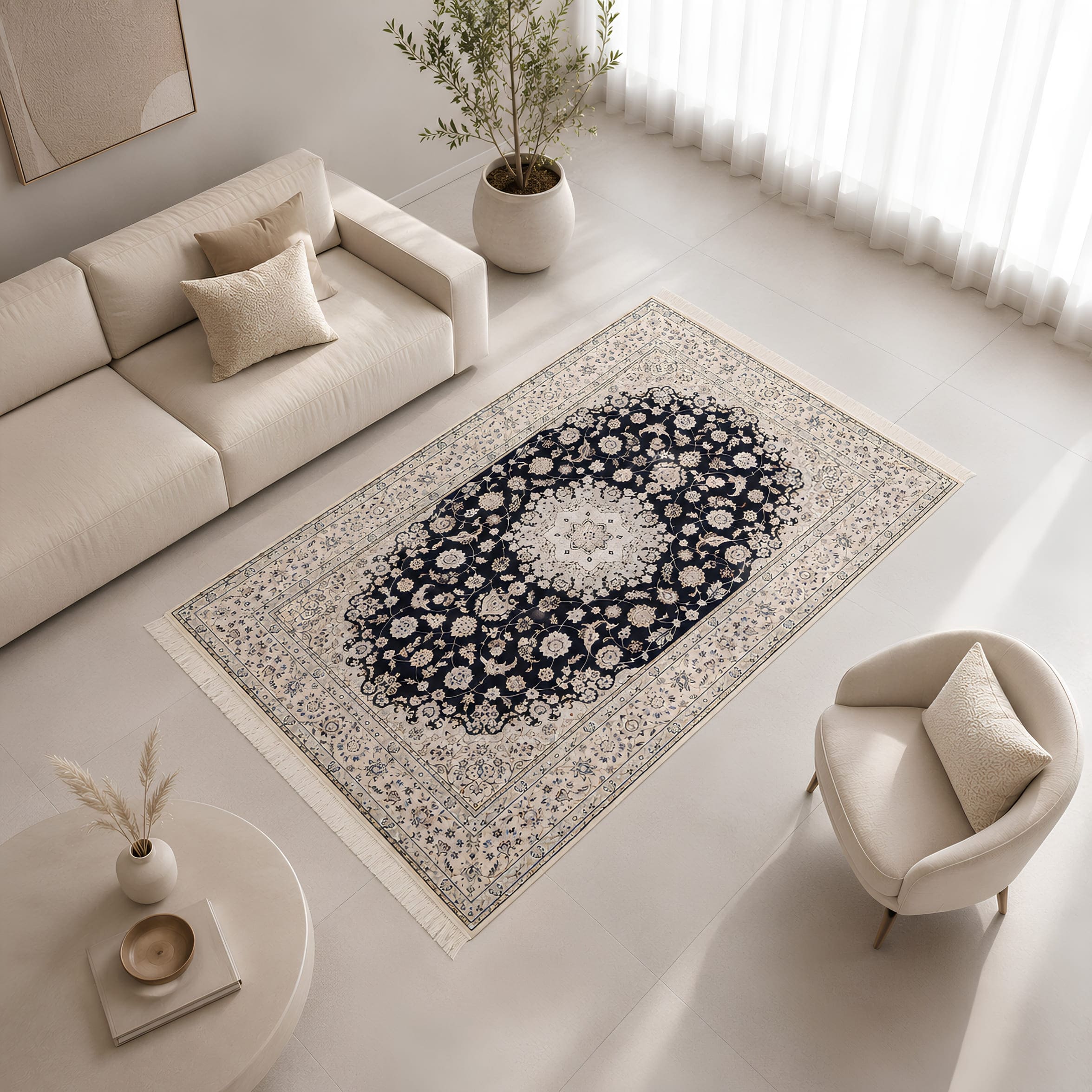 Handgeknüpfter Nain Teppich von Jakobson Carpets