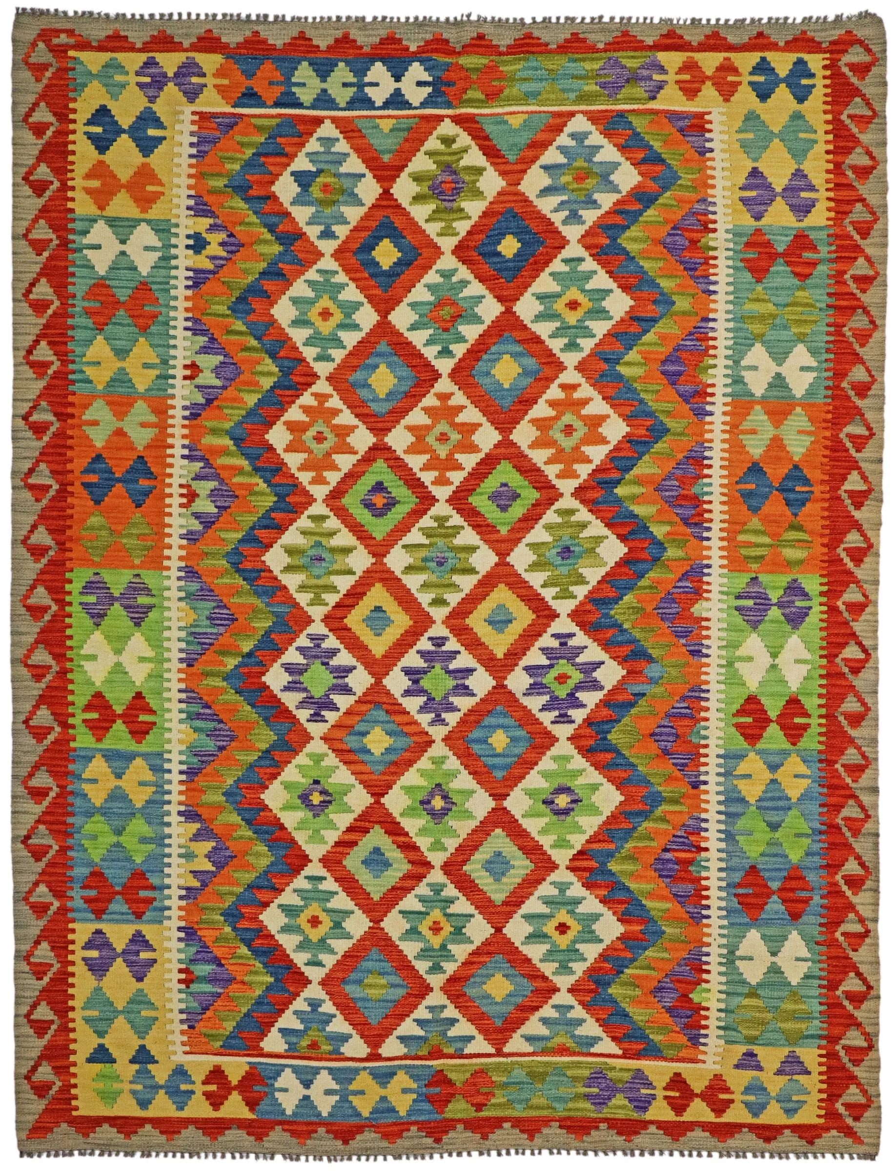 Kelim Afghan Old Tradition 242 x 189 cm   